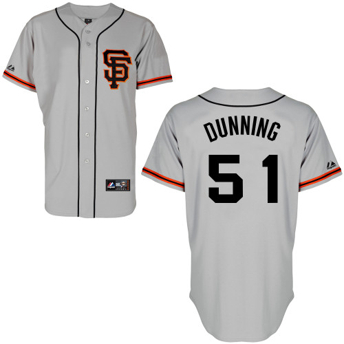 Jake Dunning #51 mlb Jersey-San Francisco Giants Women's Authentic Road 2 Gray Cool Base Baseball Jersey